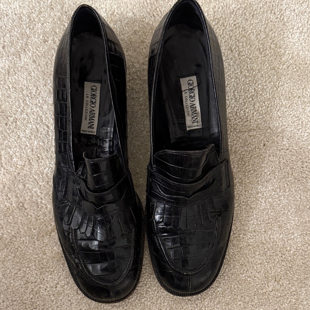 Giorgio Armani Collezioni Black Women’s Loafers